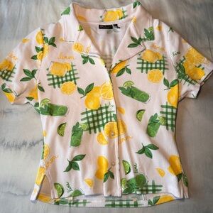ASOS Design Citrus Print Top